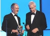 Citation reader and BAFTA winner Jim Broadbent on stage with host Jon Snow.