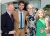 From left to right: Jesse Tyler Ferguson, Justin Mikita, Gabby Manzari and Kiernan Shipka