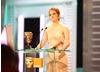 Emma Watson of the Harry Potter series announces the Outstanding British Film winner. (Pic: BAFTA/ Stephen Butler)