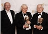 Special Award recipients Croft and Perry with Sir Bill Cotton at the Television Craft Awards in 2008.