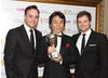 Academy Fellow Shigeru Miyamoto with award presenters Ant and Dec (BAFTA/Steve Butler).
