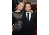Welsh actor Ioan Gruffudd smiles for the camera with actress Alice Evans.