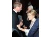 Barbra Streisand and James Brolin meet the Duke of Cambridge at the event reception in Los Angeles