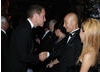 The Duke of Cambridge greets Mr. and Mrs.Kim, owners of the Belasco Theatre