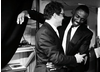 Dominic West and Idris Elba backstage at the 2009 BAFTA Television Awards.