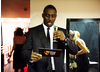 Idris Elba backstage at the 2009 BAFTA Television Awards.