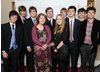 From Left-Right; Tyger Drew-Honey (BAFTA YGD Ambassador), Laurie Griffiths, Fred Gosling and Molly Proud of Team Chamelion Arch, Joe Hanaphy, Rachel Langford and Matthew Langford of Team Defying Gravity and Nathaniel Weisberg, Noah Shepherd and Louis Scantlebury of Team Nose Dive Studios.
