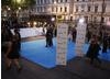 Celebrity arrivals on the 'Blue' carpet outside the Natural History Museum (BAFTA/Richard Kendal).