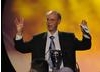 The 77-year-old accepts the Special Award, given in recognition of his exceptional contribution to children's television, including Play School and Trumpton. (Pic: BAFTA/ Steve Finn)