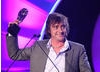 Richard Hammond, best known for his high-speed antics on Top Gear, accepts the Presenter award for his work on CBBC's Blast Lab. 