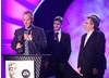 Astley Baker Davies, creators and producers of Peppa Pig and Ben & Holly's Little Kingdom, accept the Independent Production Company of the Year Award. 