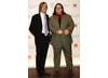 Nick Frost and Mackenzie Crook, presenters of the Special Visual Effects award, pose foir the waiting cameras backstage (BAFTA/Richard Kendal).