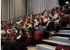 The audience of 150 film students listen to the masterclass and panel discussion at the Ffresh! Festival in Aberystwyth (Keith Morris).