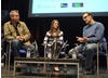 David Morrissey and Helen Elizabeth are joined on stage by TV director Philip John (Keith Morris).