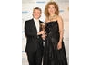 Alex Kingston presented Martin Freeman with the Supporting Actor BAFTA for his role as the loyal John H. Watson in BBC One's Sherlock, which also took the Drama Series prize. (Pic: BAFTA/Richard Kendal)