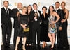Paddy McGuinness and Cat Deeley presented the production team behind the popular BBC soap EastEnders with the BAFTA for Continuing Drama. (Pic: BAFTA/Richard Kendal)