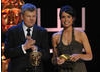 Co-hosts Adrian Chiles and Christine Bleakey took time out from presenting The One Show to announce the winner in the Factual Series category (BAFTA / Marc Hoberman).