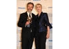 Winner of Male Performance in a Comedy Show, Peter Capaldi for The Thick of It with Glee's Jane Lynch (BAFTA/Richard Kendal).