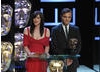 Doctor Who star Michelle Ryan and Gossip Girl actor Ed Westwick presented the fiercely contested International category to the 1950s drama Mad Men (BAFTA / Marc Hoberman).