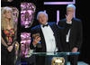 Sara Ford, Miles Barton and Adam White joined Sir David Attenborough on stage to celebrate their Specialist Factual win for Life in Coild Blood. Sir David collected his eighth BAFTA by thanking 