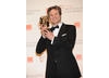 Colin Firth wins the BAFTA for his performance as King George VI in The King's Speech. (Pic: BAFTA/ Richard Kendal)