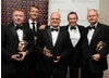 Presenter Paul Whitehouse with the winning team behind ITV's The Cube. (Pic: BAFTA/Chris Sharp)