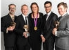 Olympic rower Heather Stanning with the winning team behind Share A Story 2011, including Dave Hickman, Carl Hadley and David Heslop.