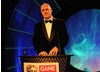 This year's presenter comedian Dara O'Briain entertains the audience (BAFTA / James Kennedy). 