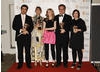 Hettie MacDonald, Abi Morgan,  Andrew Woodhead, Greg Brenman and actress Holly Kenny celebrate winning the Single Drama BAFTA for White Girl (BAFTA / Richard Kendal). 