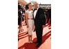 Spooks stars Miranda Raison looked demure next to co-star Peter Firth in a cream dress by Reiss (BAFTA/Richard Kendal).