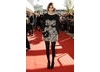 Fashonista Alexa Chung looked simply stunning in a short Luella dress accesorised with an oh-so-cat kitten bag (BAFTA/ Richard Kendal). 