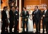 Piers Morgan, Simon Cowell, Amanda Holden, Ant and Dec and the team behind Britain's Got Talent collect the Entertainment Programme Award. (BAFTA/Steve Butler)