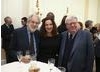 Film producers Lord Puttnam and Barbara Broccoli with Alan Parker.