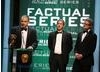 The production team behind Channel 4's One Born Every Minute collects the BAFTA for Factual Series. (BAFTA/Steve Butler)