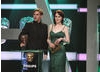 Downton Abbey's Dan Stevens and Michelle Dockery present the Features award.