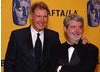 Harrison Ford and George Lucas