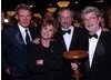 Harrison Ford, Carrie Fisher, Steven Spielberg and George Lucas.
