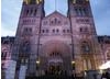 The stunning Natural History Museum building, all lit up for the party (BAFTA/Richard Kendal).