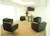This semi-private, glass walled space is the perfect setting for a relaxed meeting