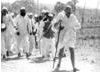At 61 Gandhi begins the long march to the sea at Dandi to gather salt. 