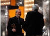 Academy Fellow in 2009 Terry Gilliam presents the award for Outstanding British Contribution to Cimena (BAFTA/Brian Ritchie).
