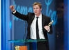 Writer Matt Greenhalgh pays tribute to Ian Curtis and Joy Division as he collects the Carl Foreman Award for his work on Control (pic: BAFTA / Camera Press).