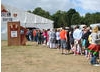 The crowd queue to see Gurinder Chadha at Latitude Festival 2008. 