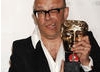 Harry Hill celebrates his Best Entertainment Performance win for his eponymous Tv Burp - his third win for the programme in two years (BAFTA / Richard Kendal). 