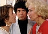 Facing off with Victoria Abril and Marisa Paredes on the set of High Heels (1991). ©Mimmo Cattarinich