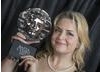 Ruth Jones with her BAFTA Cymru award after winning the writer award for Stella