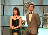 Claire Foy and Robert Sheehan present the award for best Single Drama.
