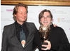 Presenter Joris De Man, with composer Normand Corbeil who won for his expressive, impressive score that integrated beautifully with the sound design. (Pic: BAFTA/Steve Butler)