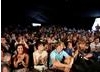 July 18: Another full tent as fans of The Inbetweeners pile in to watch an interview with cast members from the hit TV show (Picture: Jonathan Birch)