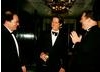 Bob and Harvey Weinstein with Hugh Grant